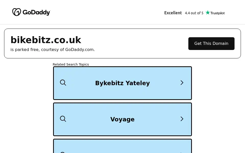 Screenshot of bikebitz.co.uk