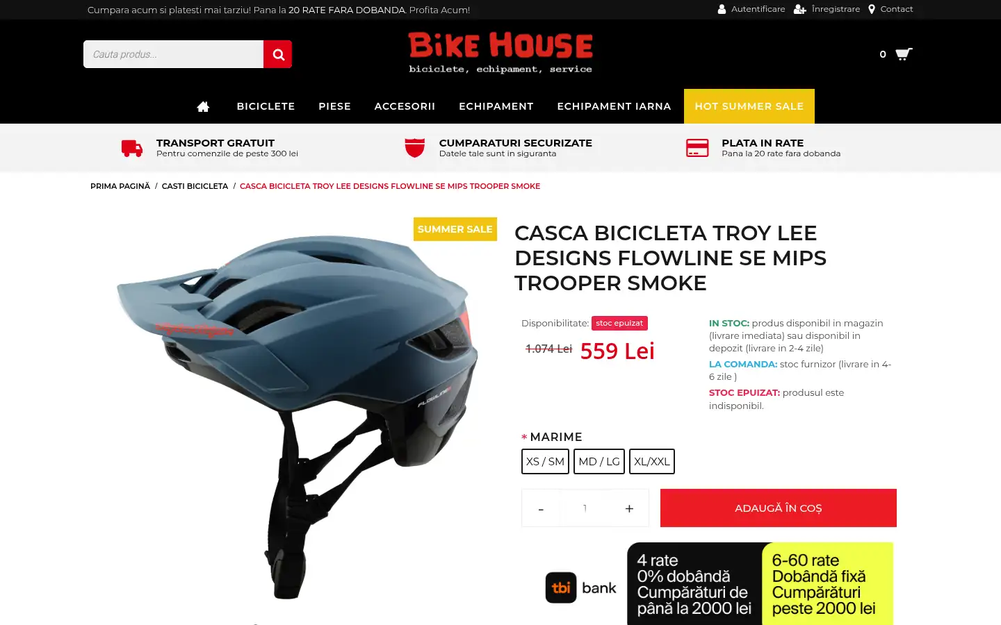 Screenshot of bikehouse.ro
