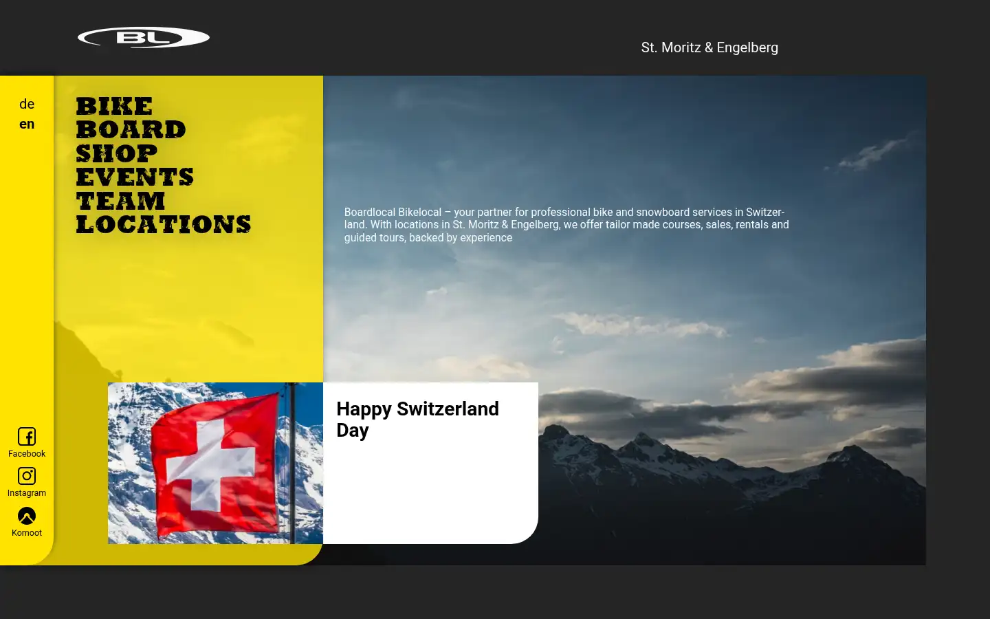 Screenshot of bikelocal.ch