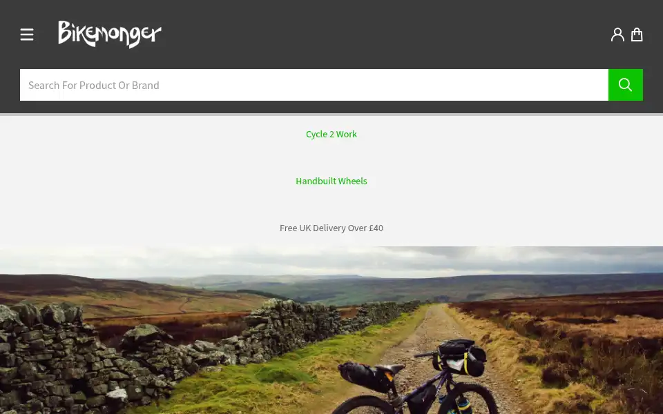 Screenshot of bikemonger.co.uk