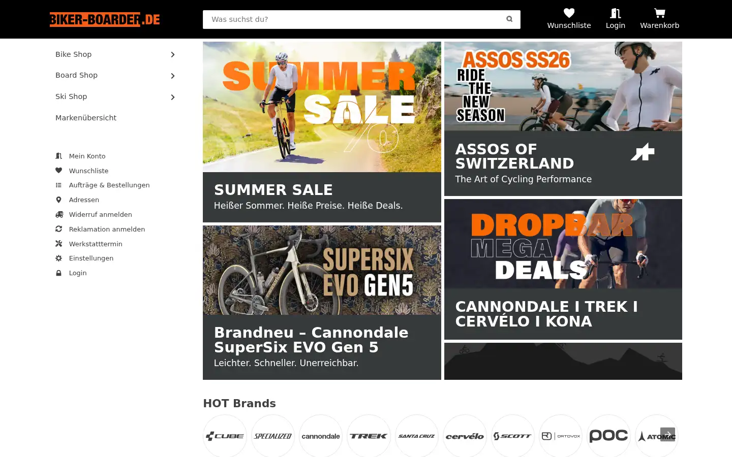 Screenshot of biker-boarder.de