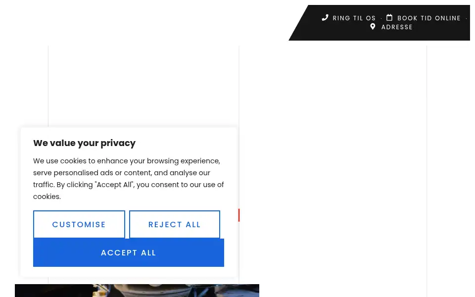 Screenshot of bilcenterkbh.dk