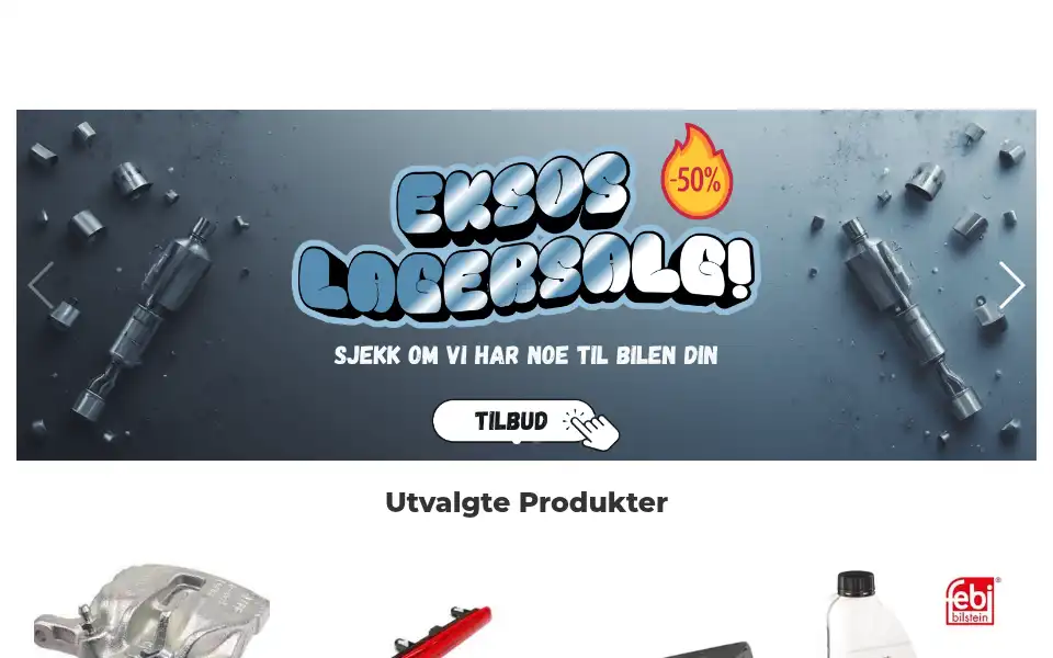 Screenshot of bildelhandel.no
