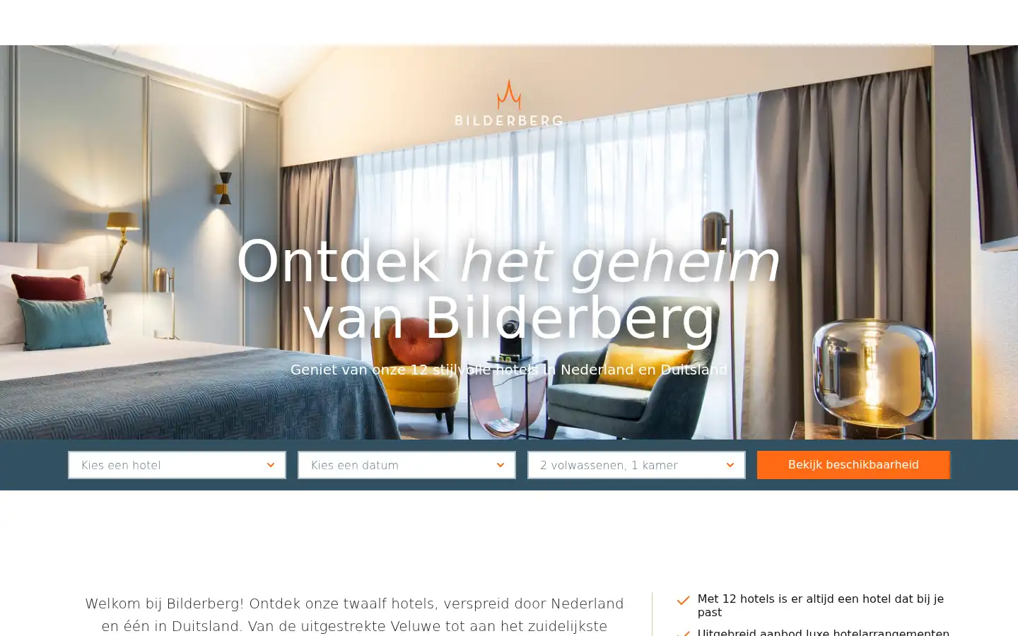 Screenshot of bilderberg.nl