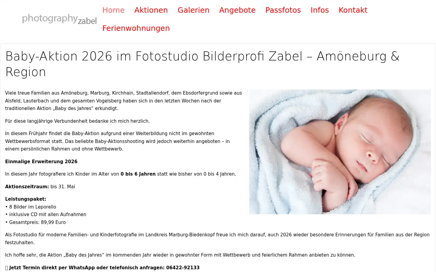Screenshot of bilderprofi-zabel.de