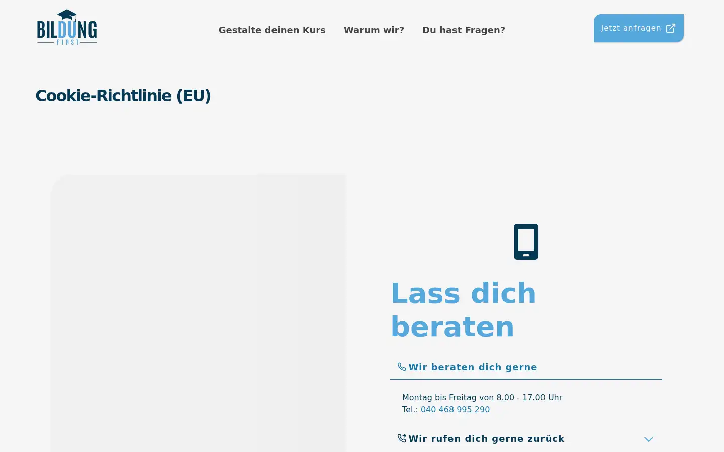 Screenshot of bildung-first.de
