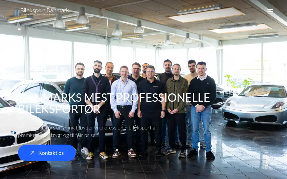 Screenshot of bileksportdanmark.dk