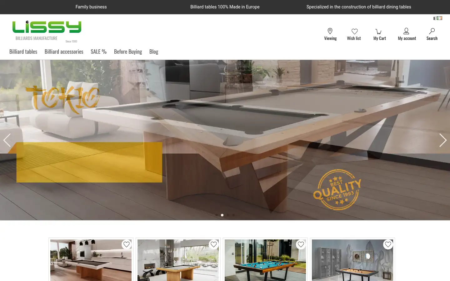 Screenshot of billard-lissy.com