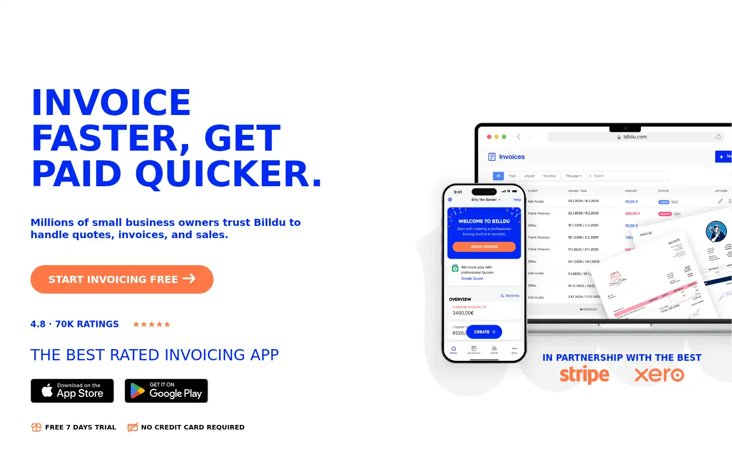 Screenshot of billdu.com
