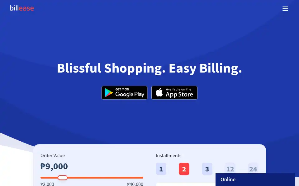 Screenshot of billease.ph