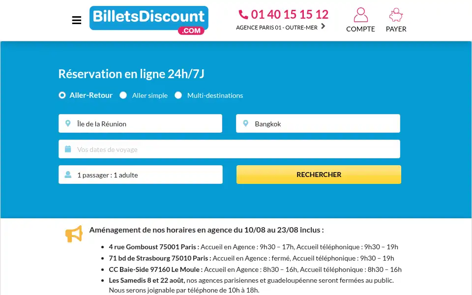 Screenshot of billetsdiscount.com