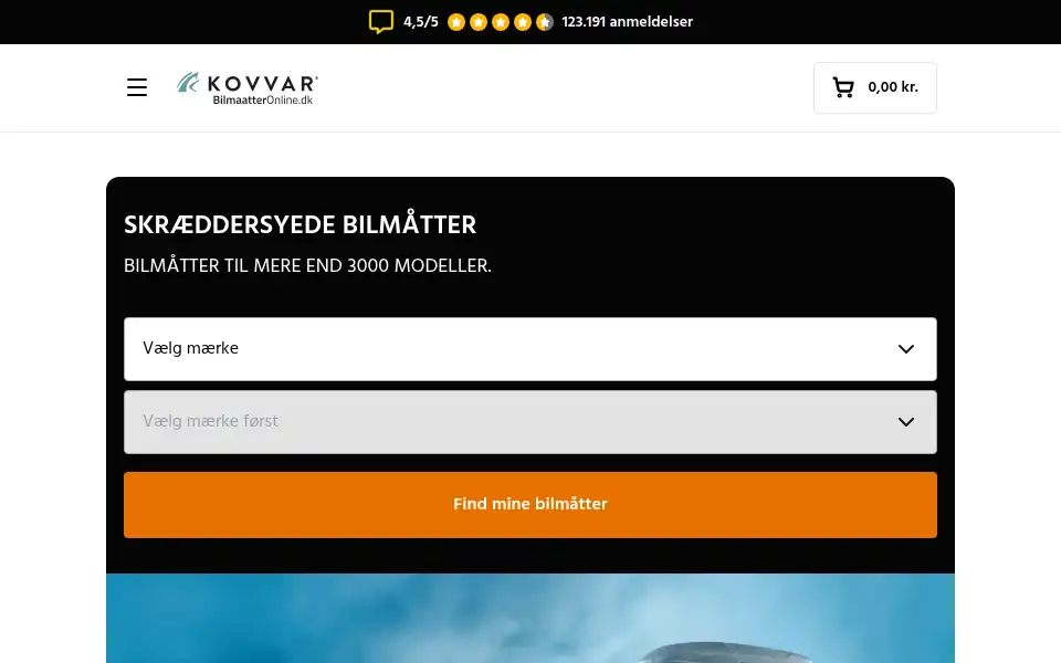 Screenshot of bilmaatteronline.dk