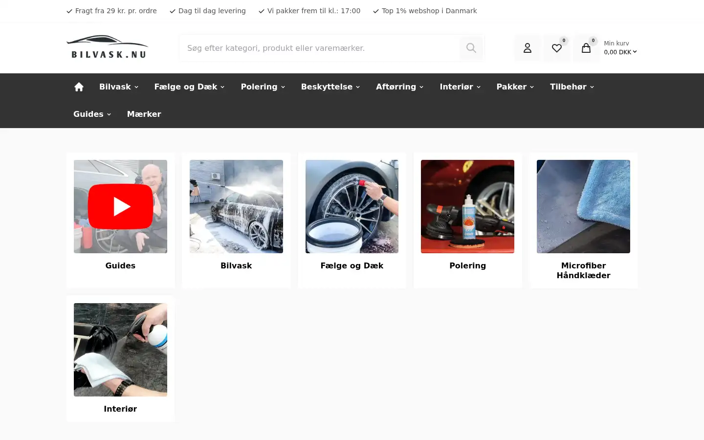 Screenshot of bilvask.nu