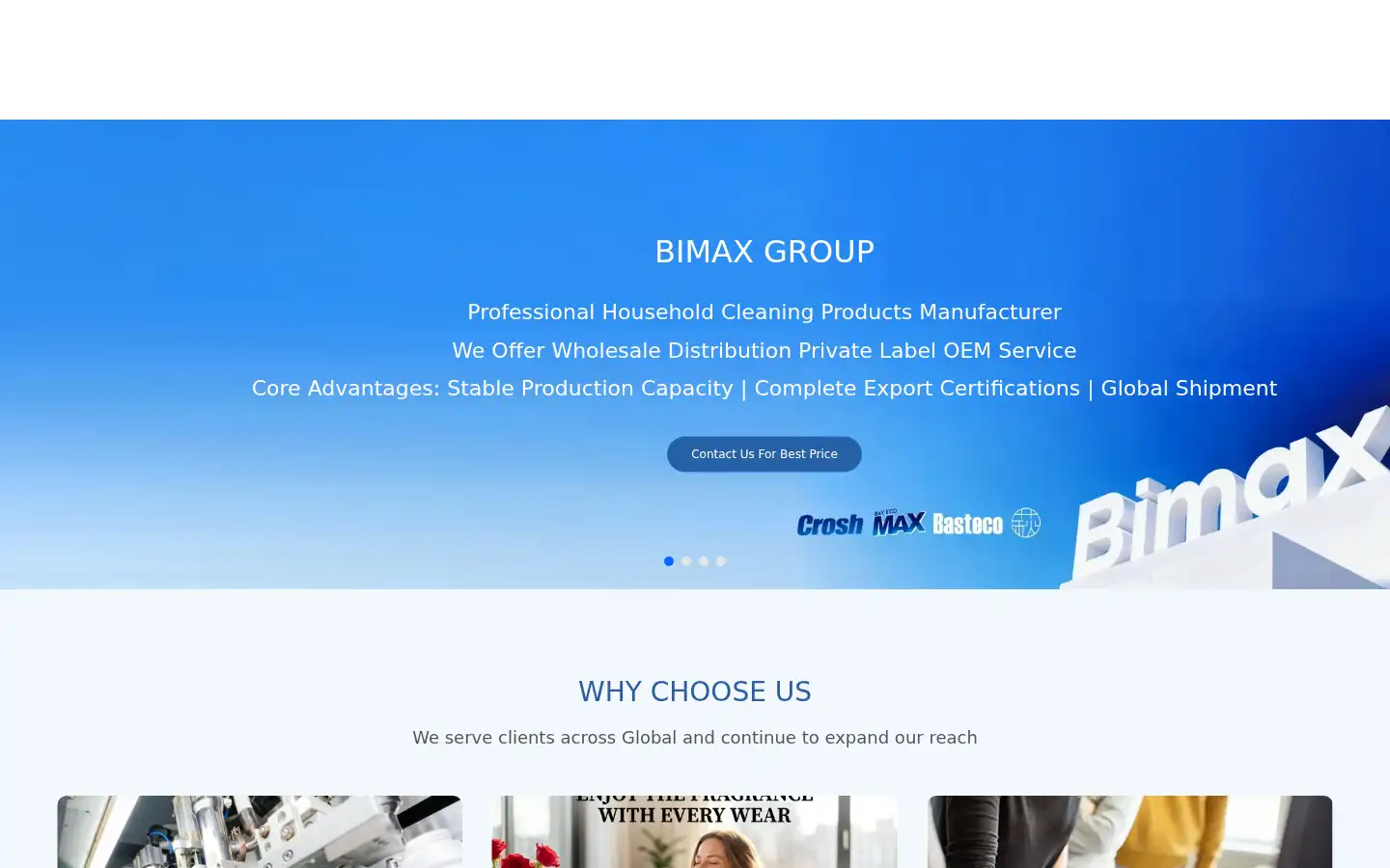 Screenshot of bimaxpod.com