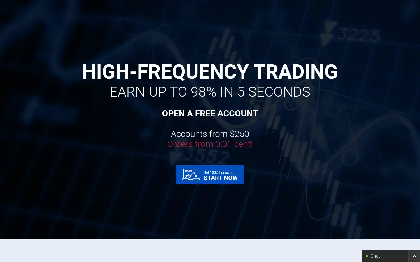Screenshot of binarycent.com
