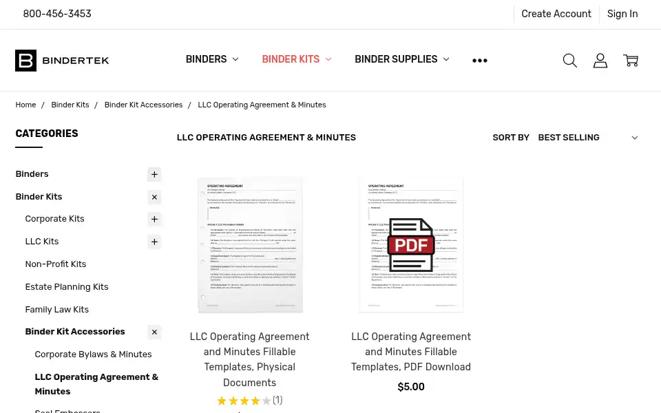 Screenshot of bindertek.com