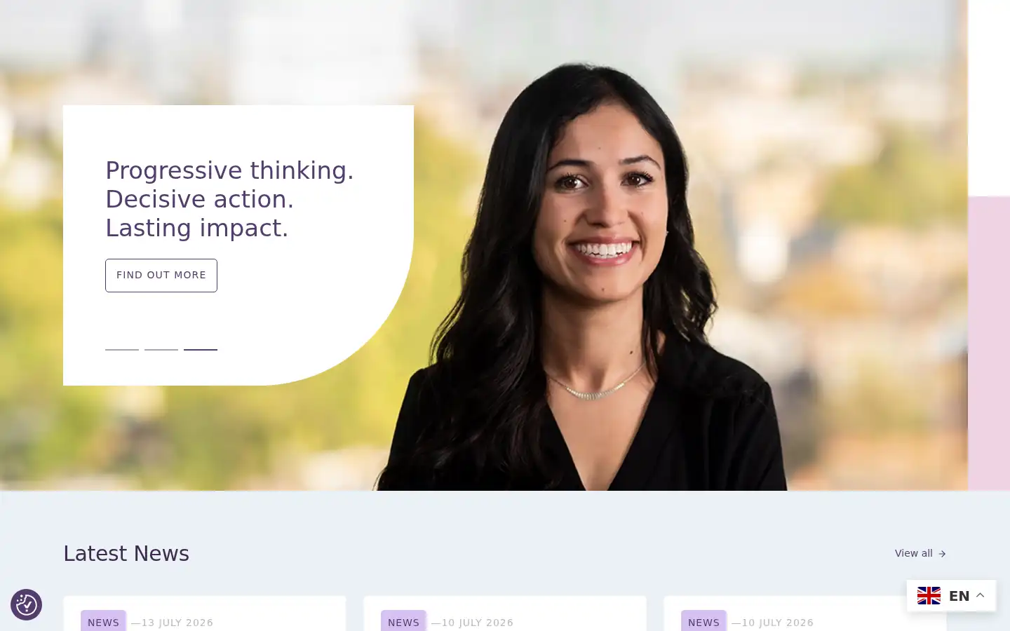Screenshot of bindmans.com