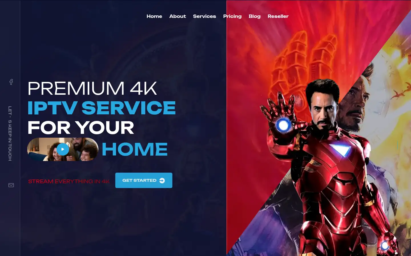 Screenshot of binge4k.com