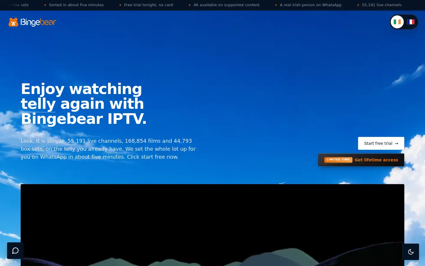 Screenshot of bingebear.tv