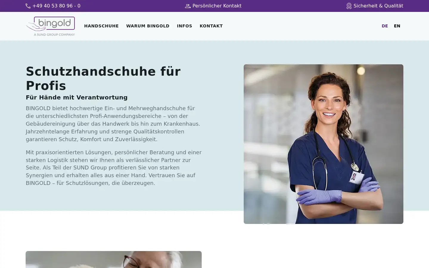 Screenshot of bingold.com