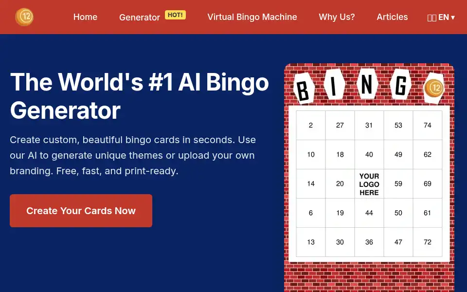 Screenshot of bingosheets.net