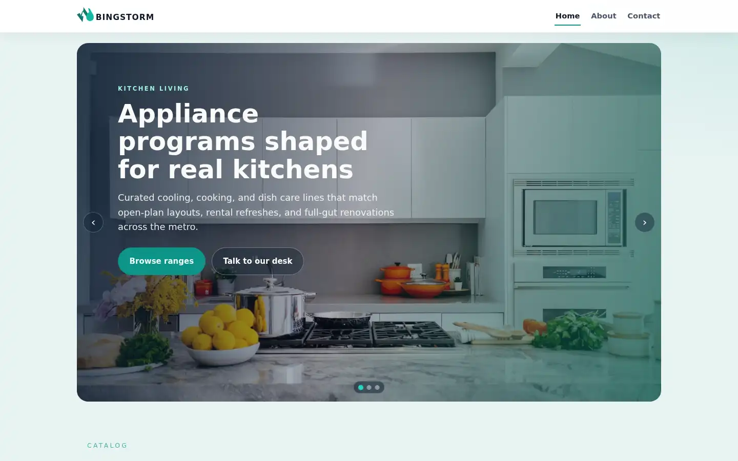 Screenshot of bingstorm.com