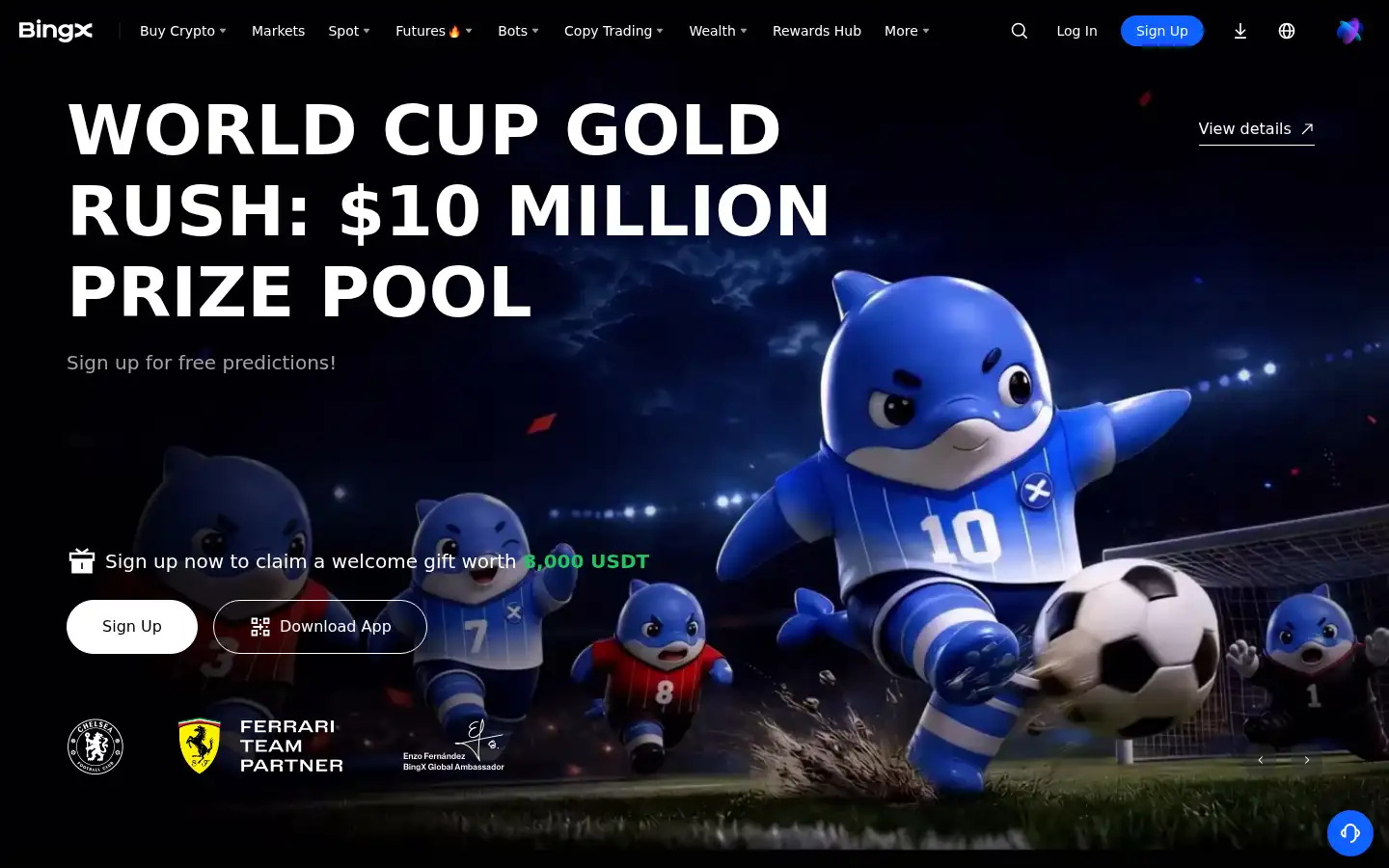 Screenshot of bingx.com