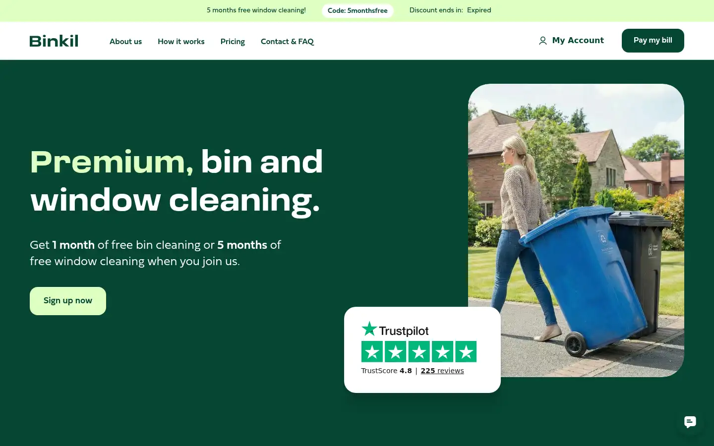 Screenshot of binkil.com