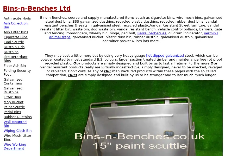 Screenshot of bins-n-benches.co.uk