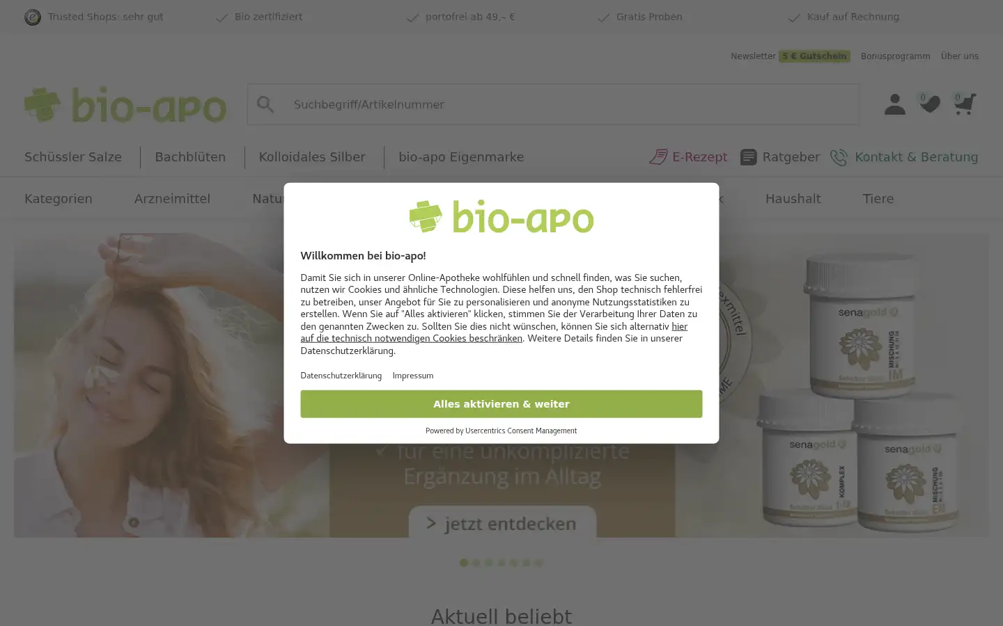 Screenshot of bio-apo.de