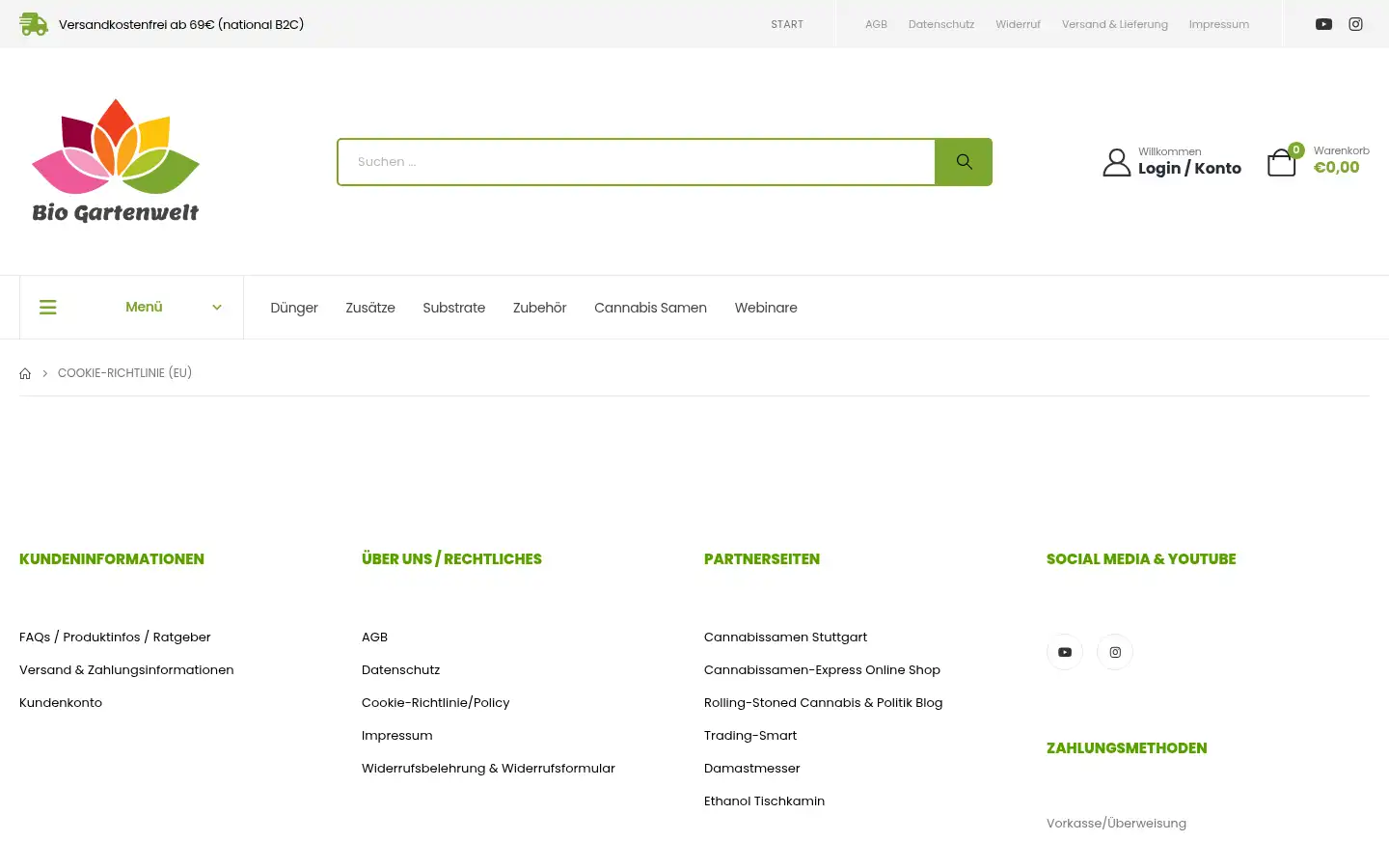 Screenshot of bio-gartenwelt.de