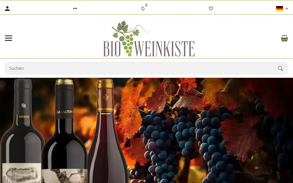 Screenshot of bio-weinkiste.de