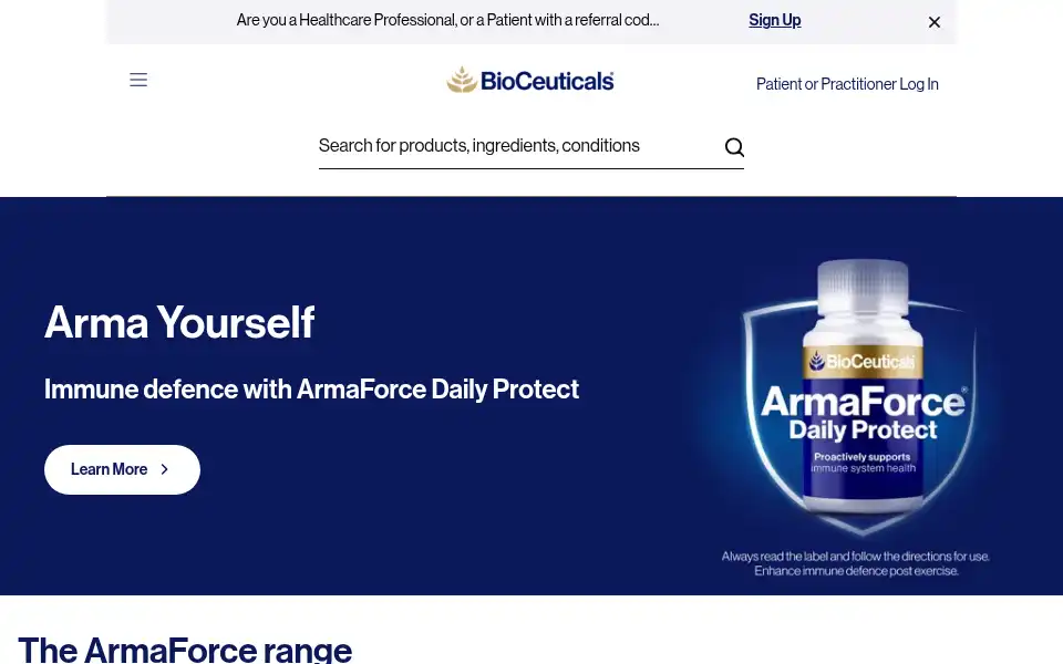 Screenshot of bioceuticals.com.au