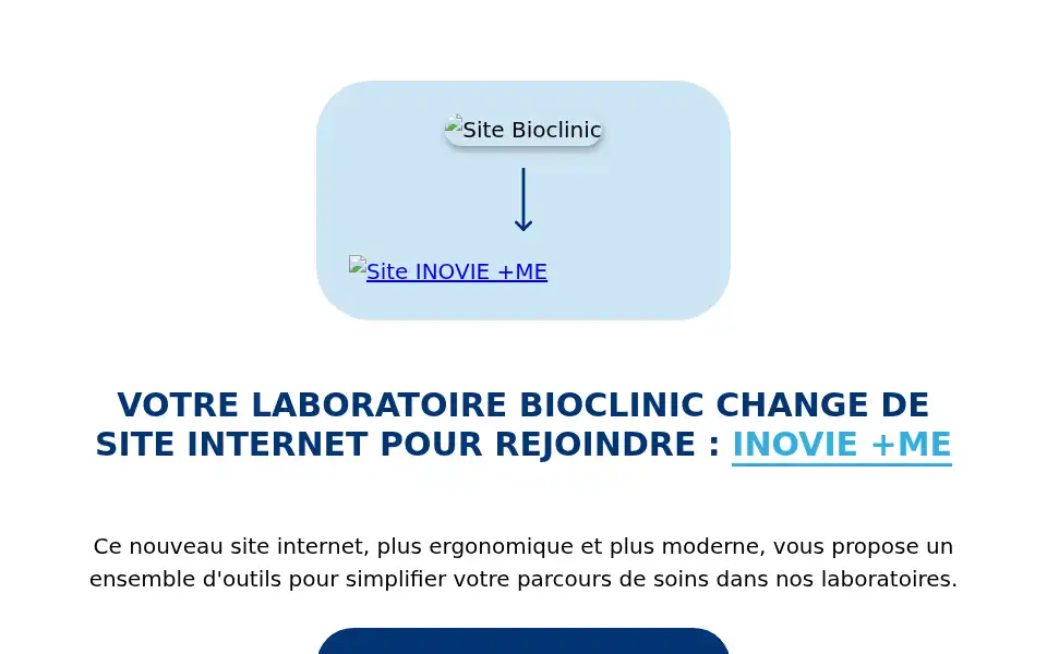 Screenshot of bioclinic.fr