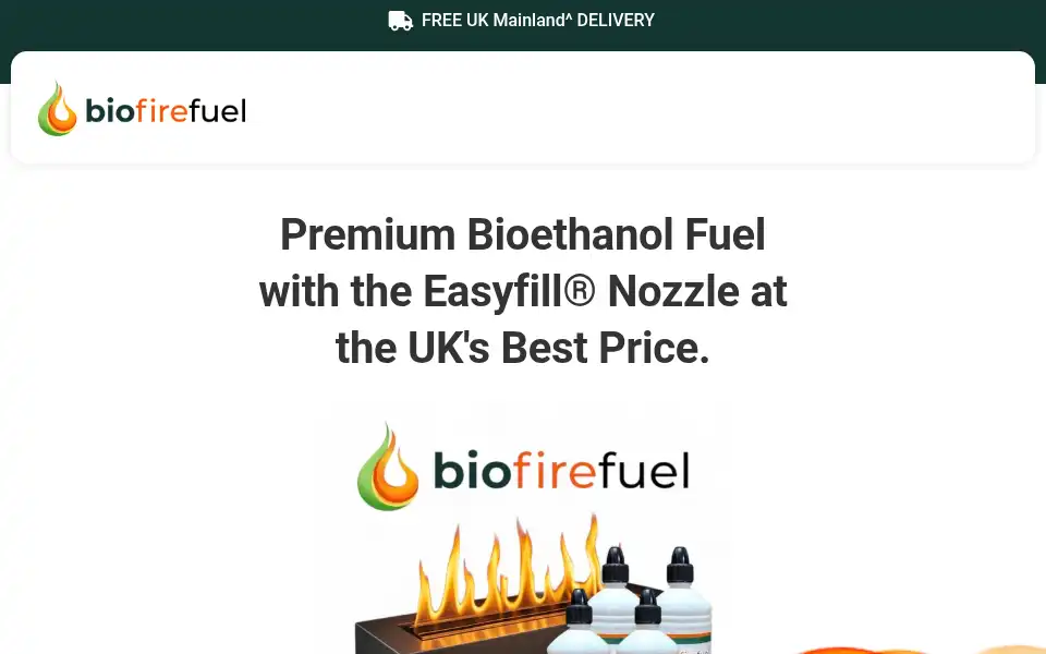 Screenshot of biofirefuel.co.uk