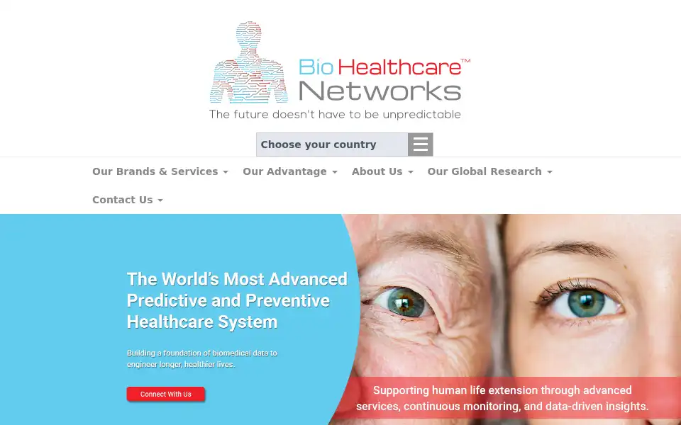 Screenshot of biohealthcarenetworks.com