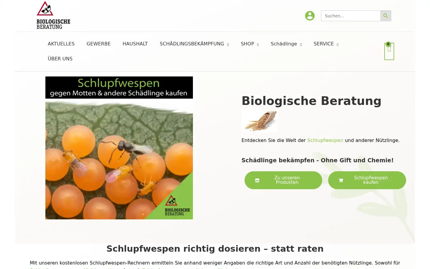 Screenshot of biologische-beratung.de