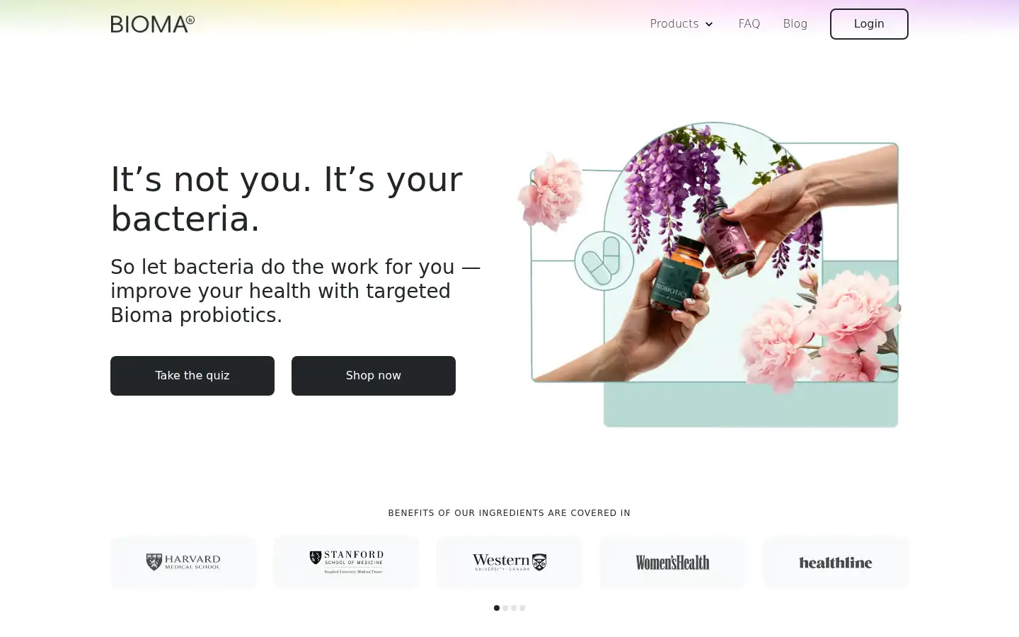 Screenshot of bioma.health