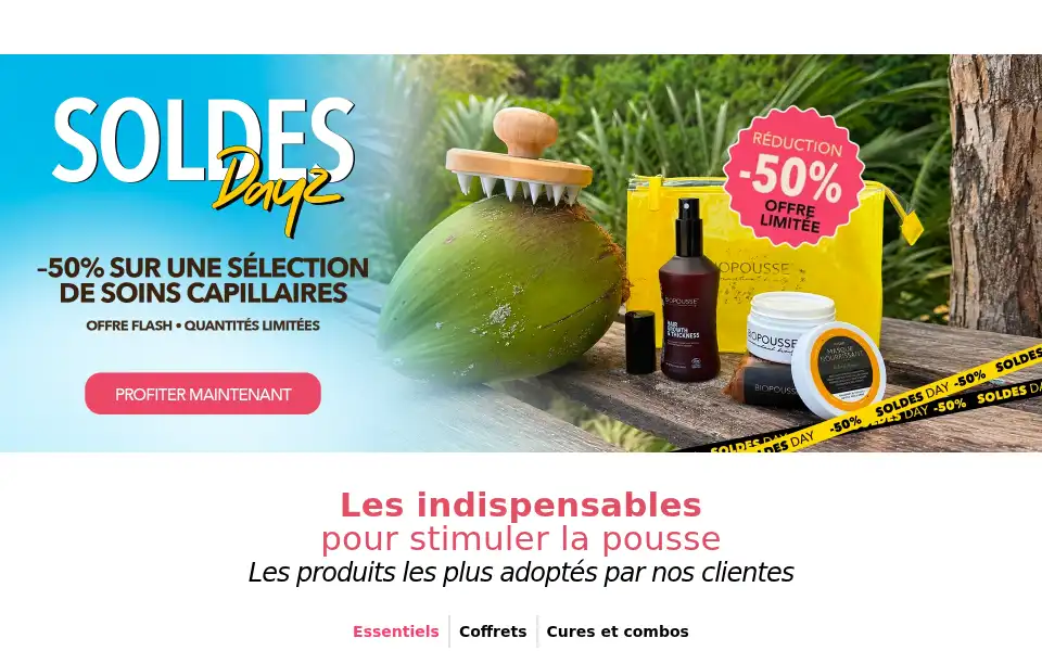 Screenshot of biopousse.com
