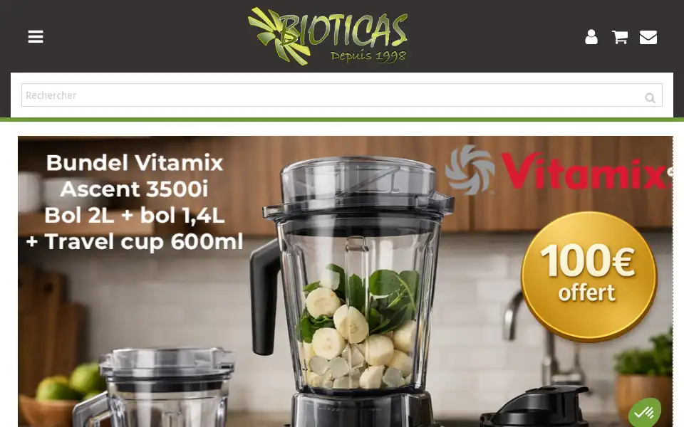 Screenshot of bioticas.com