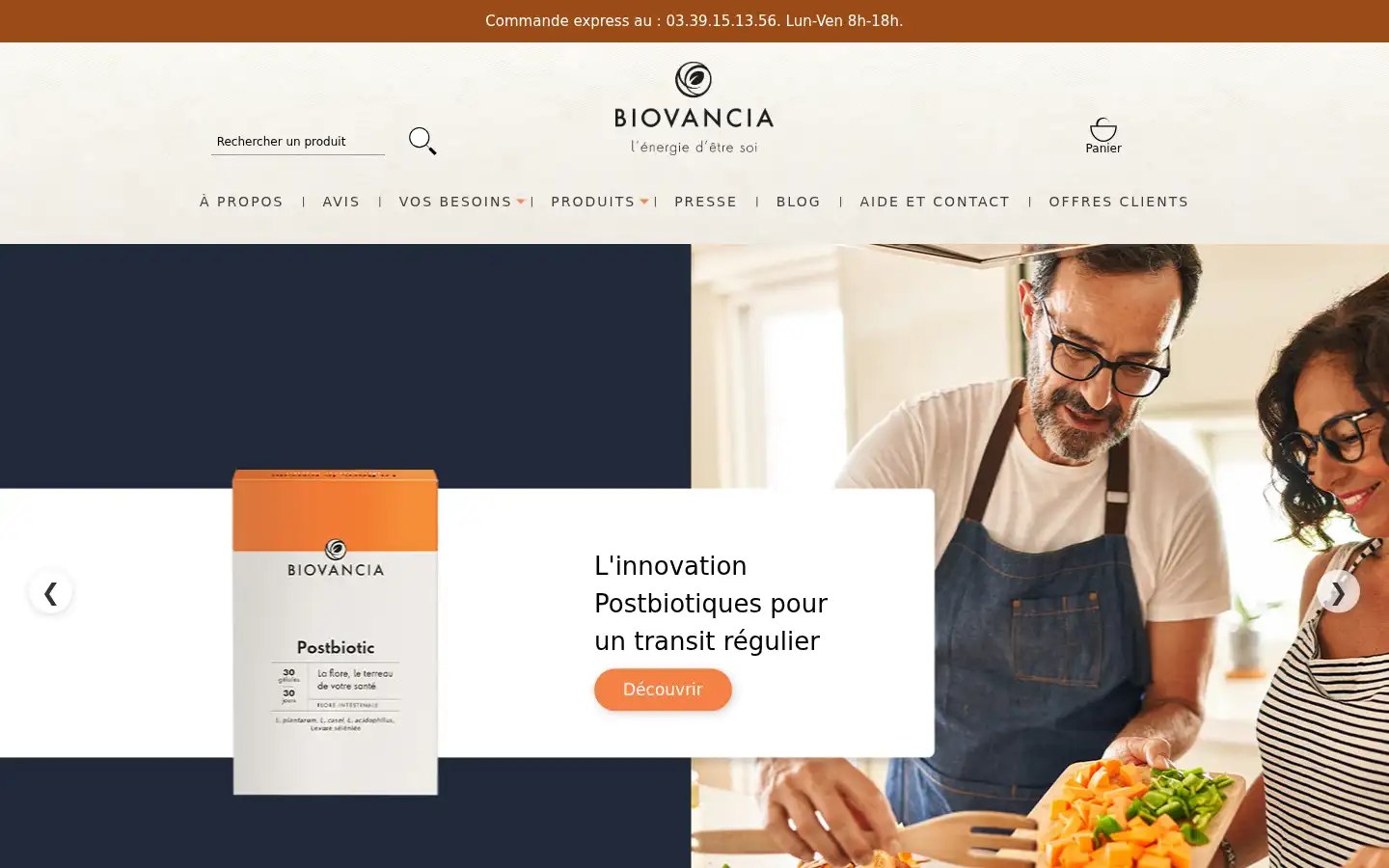 Screenshot of biovancia.com