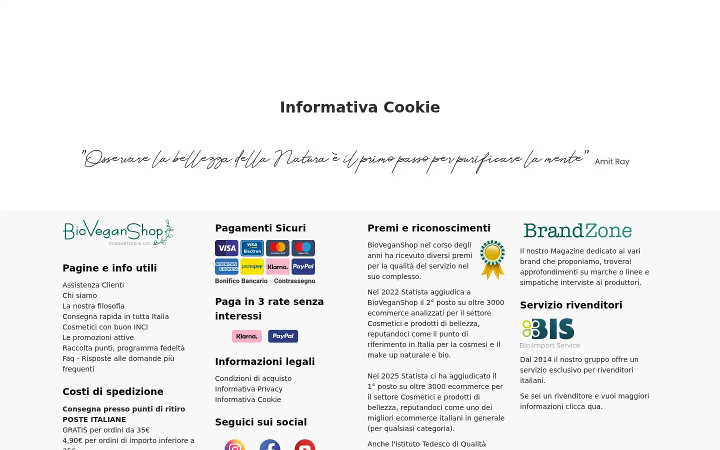 Screenshot of bioveganshop.it