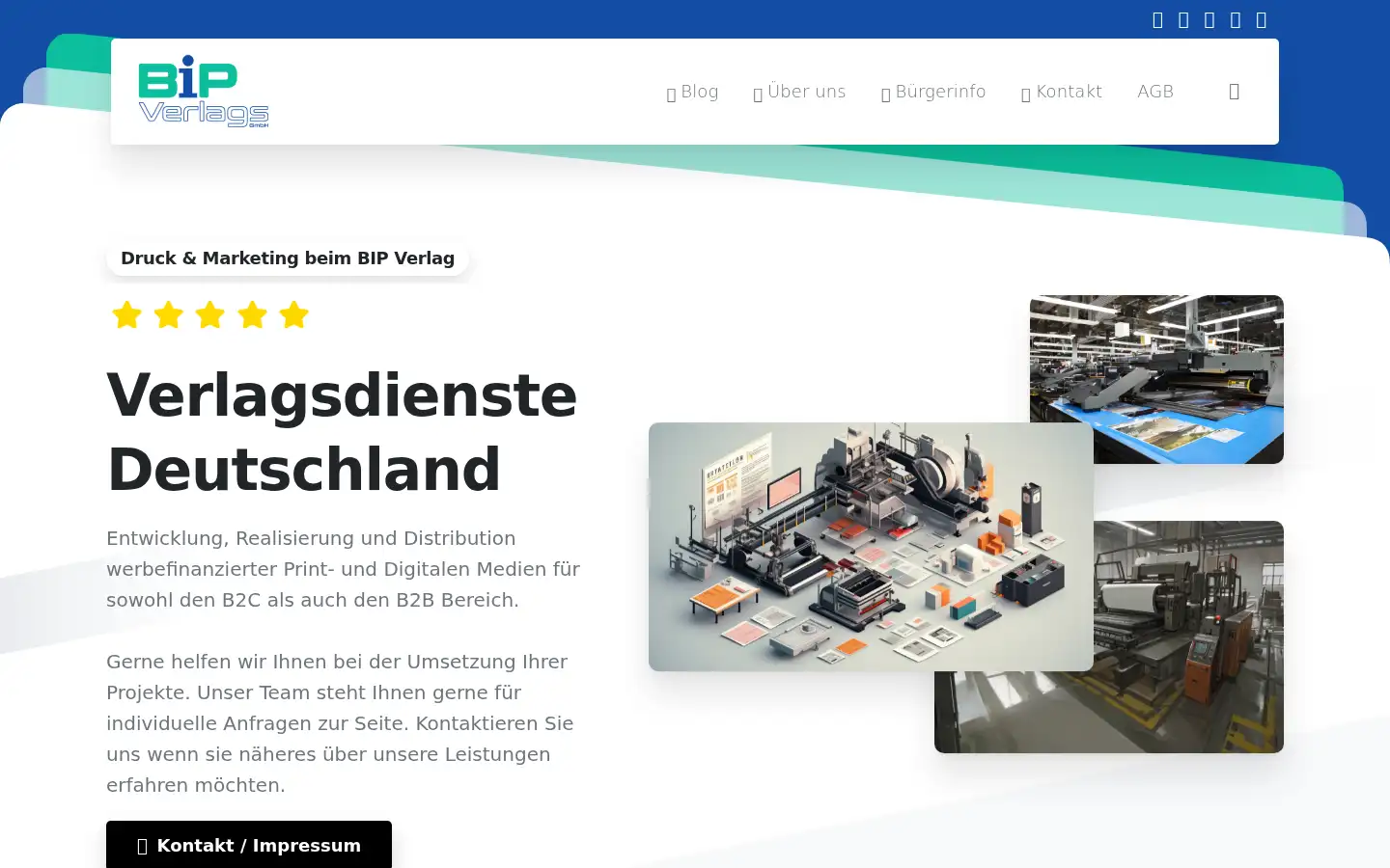 Screenshot of bipverlag.com