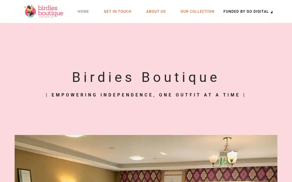 Screenshot of birdiesclothing.co.uk