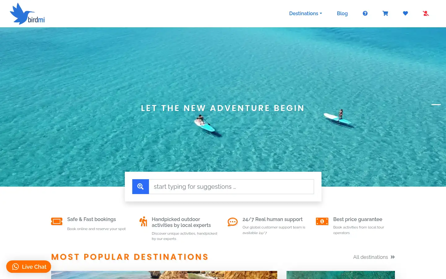 Screenshot of birdmi.com