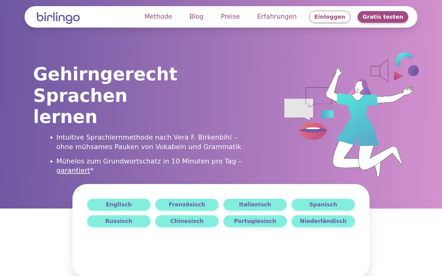 Screenshot of birlingo.de