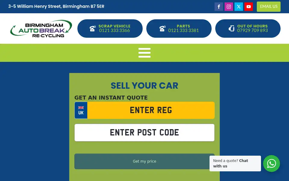 Screenshot of birminghamautobreak.com