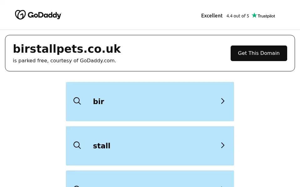 Screenshot of birstallpets.co.uk