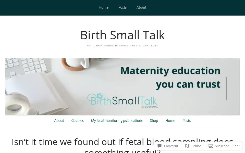 Screenshot of birthsmalltalk.com