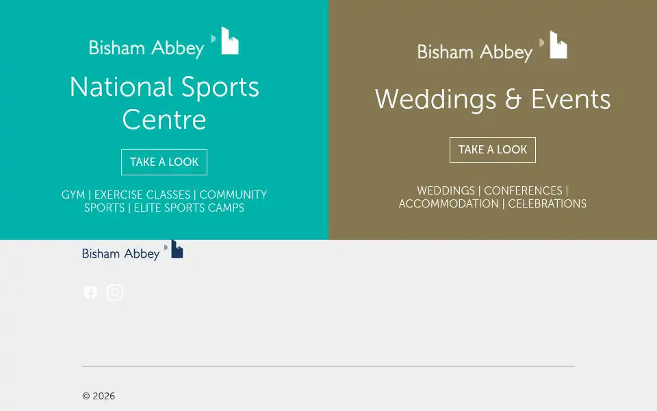 Screenshot of bishamabbeynsc.co.uk